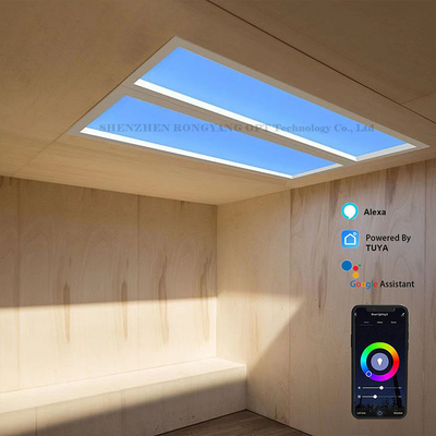 110VAC Panneau artificiel virtuel de lucarne à LED obscurcissant 60x120 CCT 6500K 8000lm