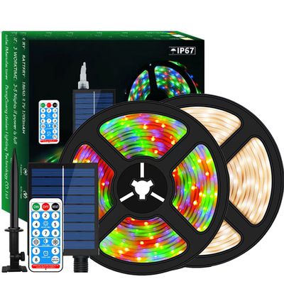 Lumières de bande solaires pratiques multi de scène LED, bande imperméable d'intérieur de RVB LED
