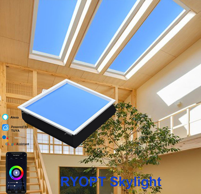 acheter lumière de panneau de plafond du nuage LED du ciel 60x60cm thérapie RVB 100W montée en surface fabrication en ligne