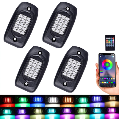 acheter La roche pratique de la voiture RVB allume le contrôle Bluetooth angle d'éclairage de 120 degrés fabrication en ligne