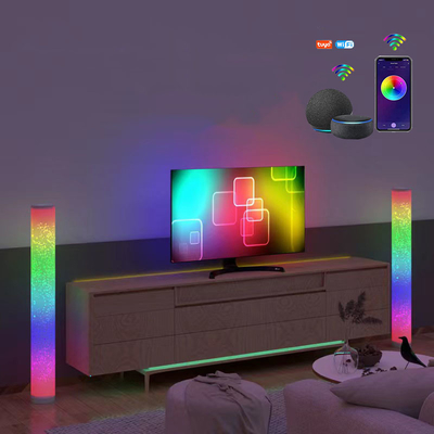 acheter Contrôle intelligent d'application de lampadaire d'angle RVB en aluminium à intensité variable 16 millions de couleurs fabrication en ligne