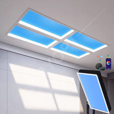 acheter lucarne artificielle de soleil de nuage bleu-clair de panneau de plafond de 200w LED fabrication en ligne