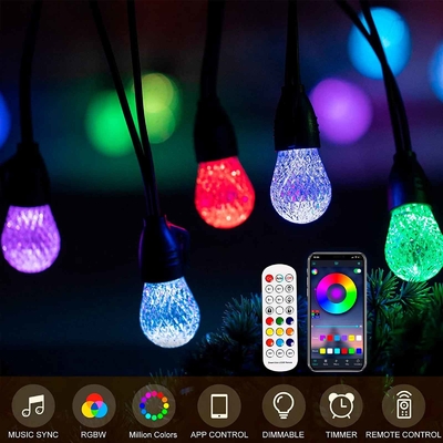 acheter Lumière de guirlande infrarouge RVB de Noël DC 5V 48ft à télécommande pour la fête fabrication en ligne