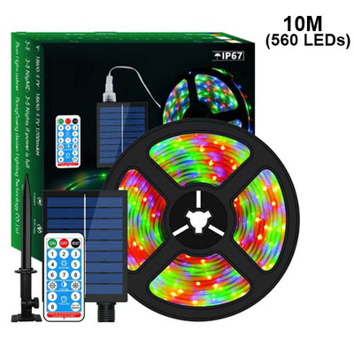 acheter IP67 imperméabilisent la longueur extérieure calorifuge de lumière de bande solaire 10M 2835 SMD fabrication en ligne