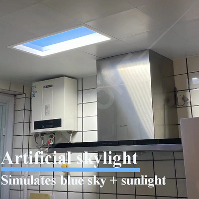 acheter 600×600 La fausse lucarne LED de chambre à coucher, les lumières de Tuya 6500K simulent la lumière du soleil fabrication en ligne