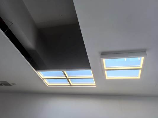 acheter Panneau de puits de lumière simulant la lumière du jour pour salles de conférence, amélioration de l'éclairage par installation encastrée fabrication en ligne