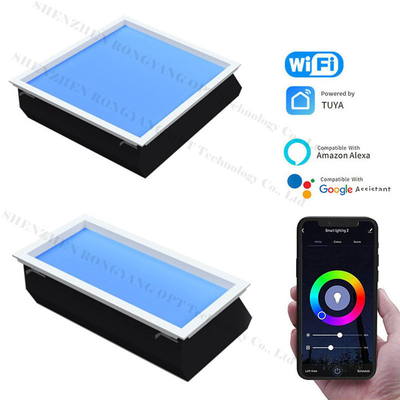 Panneau LED de simulation réaliste du ciel Effect de lumière naturelle pour chambres, sous-sols, cliniques et bureaux