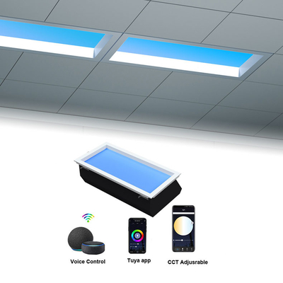 Lampe de toit intelligente montée sur le plafond ¢ Panneau de thérapie par la lumière du rythme circadien pour une vie intérieure plus saine