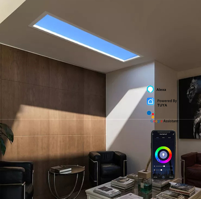 Puits de Lumière LED Artificiel 50 Watt 30x60 Zigbee Gateway RVB Changeant de Couleurs
