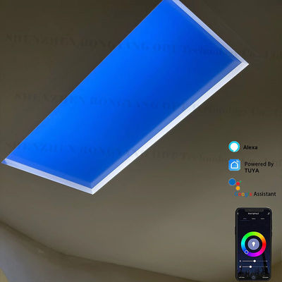 Panneau lumineux à LED Type d'élément Panneau lumineux de plafond à LED Caractéristiques de la lumière Simuler la lumière naturelle et le ciel bleu