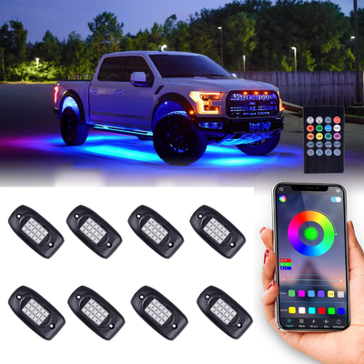 Lumières sans fil de roche de 5050 camions RVB avec des batteries d'ion de lithium