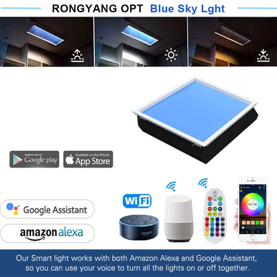 Commercial LED Smart Blue Sky Light Réverbère lumineux artificiel clair avec direction réglable de la lumière