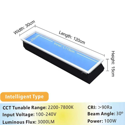 Lumière artificielle à LED activée par la voix avec télécommande