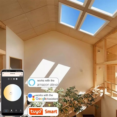 Lampe de plafond à ciel ouvert réglable par WiFi et Bluetooth avec hauteur de réserve de plafond