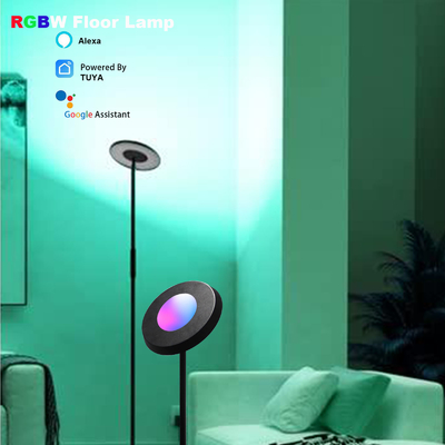 24W Intérieur LED RVB Lampadaire d'angle Tuya Alexa WiFi Control Salon