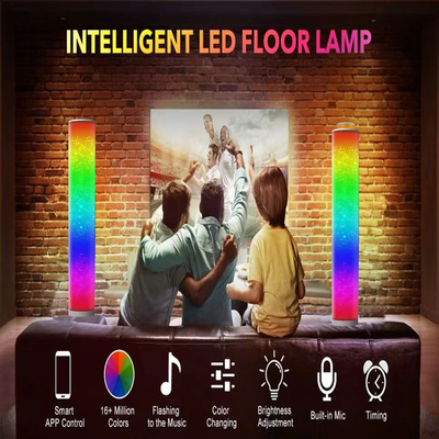 Lampadaire d'angle en polypropylène 20W RVB Contrôle d'application de téléphone intelligent 16 millions de couleurs
