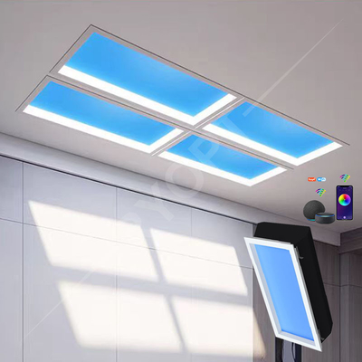 Lucarne de lumière du soleil de fenêtre de faux de Tuya 600x600 SquareLED universelle pour la maison