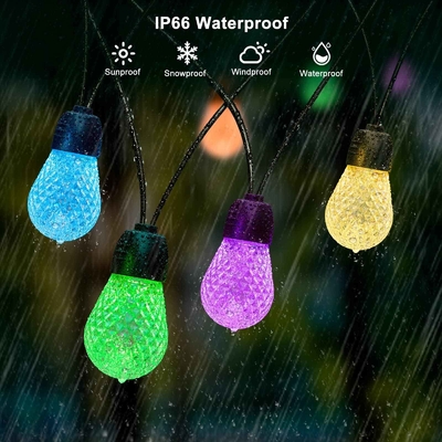 IP65 Étanche RVB Guirlande Lumineuse Extérieure Incassable 48FT Dimmable