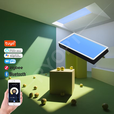 Plafonds faux de lumière du jour naturelle de panneau du ciel bleu 1200x600 Dimmable LED