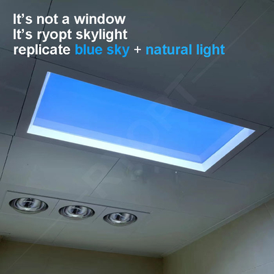 la place 2x2 mince a mené la lumière de ciel bleu artificielle de lumière du jour du panneau de plafond de ciel 220V Dali 1V-10V