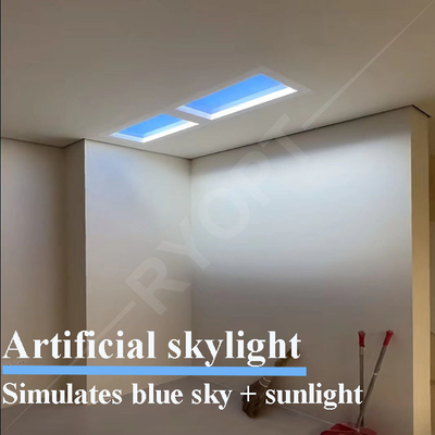 Panneau artificiel Tuya Alexa Control de ciel bleu de nuage des lucarnes LED de Faux de faux de lumière du jour