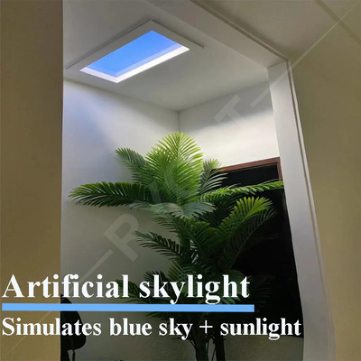6060 a mené la fausse lumière du jour artificielle Tuya Smart de panneau de plafond de lucarne de Faux