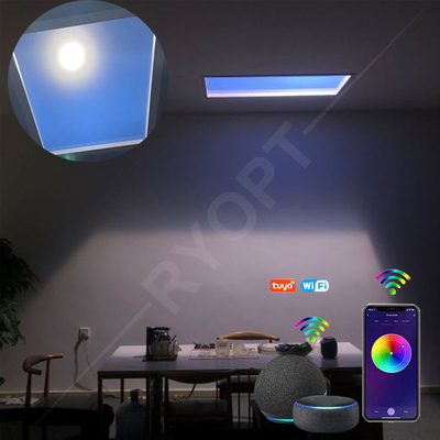 Panneau de lumière solaire artificielle de 100 W 90 degrés angle de faisceau Matériau en alliage d'aluminium IP65