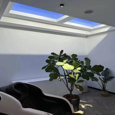 1200x600 Faux panneau de lumière de fenêtre Lumière du ciel bleu Rhythme circadien Lumière naturelle