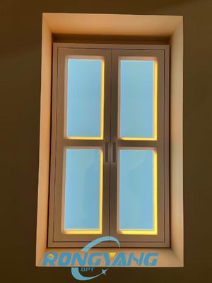 Faux panneau de lucarne avec réglage des couleurs 2100-6500K, durée de vie de 50 000 heures et application + télécommande pour l'éclairage circadien