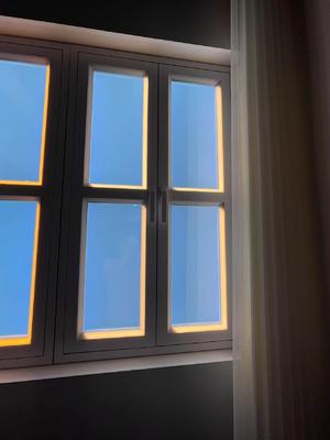 1200x600 Faux panneau de lumière de fenêtre Lumière du ciel bleu Rhythme circadien Lumière naturelle