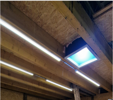 Distance de projection de 30M et température de couleur de 6500K Panneau solaire artificiel pour éclairage intérieur